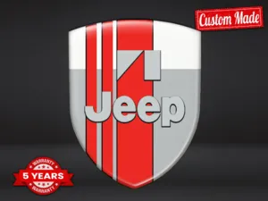 Jeep Logo En Pegatina Resistente Alta Calidad Profesional